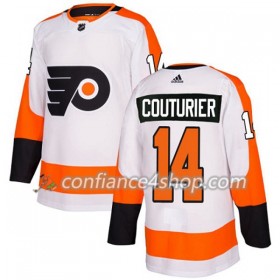 Adidas Maillot de Hockey Philadelphia Flyers Sean Couturier 14 2017-2018 Blanc Authentic - Femme